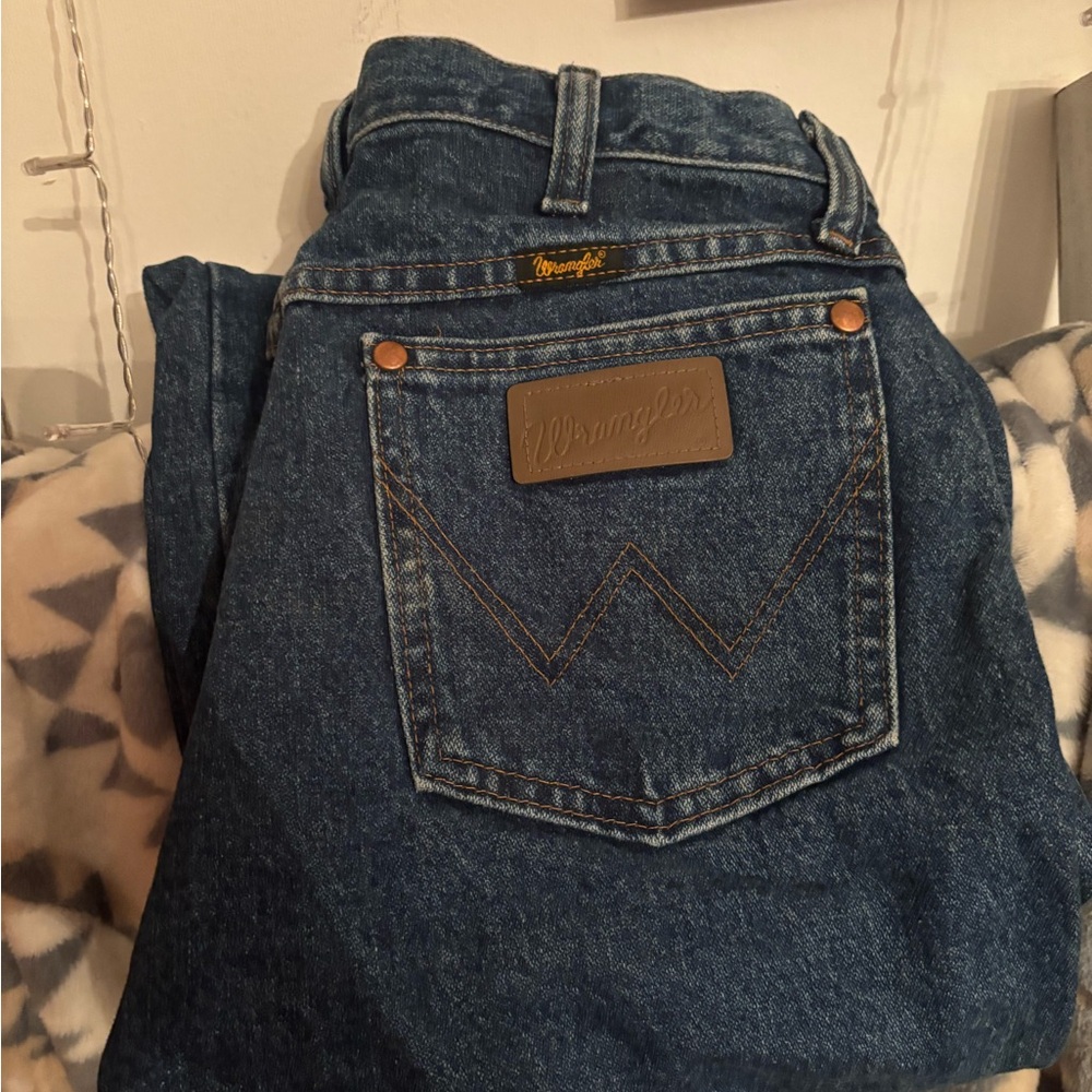 Wrangler MENS Blue Denim Jeans